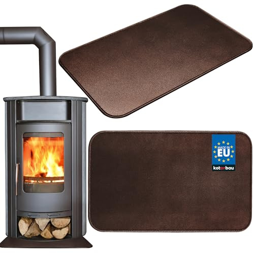 KOTARBAU® Ugnsgolvplåt golvskydd för eldstäder koppar 795 x 480 mm