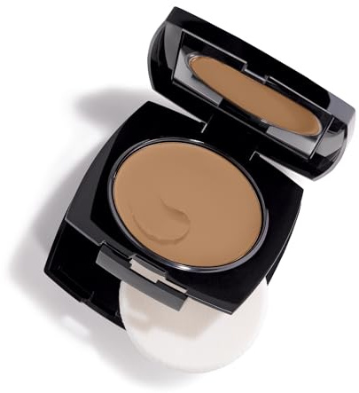 Avon True Flawless Cream To Powder Compact 3-in-1 Concealer, Foundation & Powder Sun Beige - True Blue IQ Color Technology