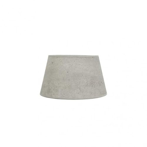 Grå cement E27 lampskärm 25 x 20 x 15 cm, konisk design, perfekt för att dekorera och ge stämningsbelysning.