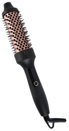 Hot Air Brush, Hair Dryer Brush with Infrared Technology, 30-Second Fast Heating, One-Touch Operation, LCD Display, Ceramic Heating & 360° Swivel Cord Hair Dryer and Styler for All Hairs Types # Black