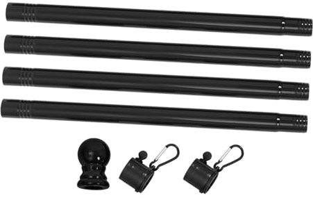 UKCOCO Asta Bandiera Esterno Rotante in Acciaio Resistente Per Casa Montaggio Parete Facile e Smontabile Senza Installatore