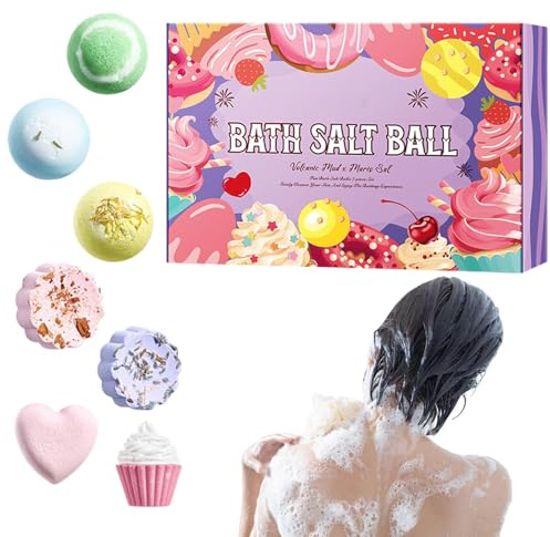 Palline da Bagno,7 Pezzi Bio Bagnoschiuma Adulti Spa | Sapone Doccia Idratante Per Bagno Vasca Casa SPA - Spa Vasca Idromassaggio Relax