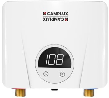 CAMPLUX 3.5kW 120V Point of Use for Single Sink Faucet Tankless Electric Water Heater CSA Approved with Self-modulating, Save Energy