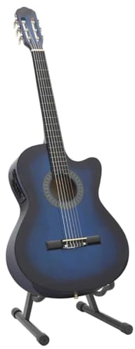 Generico Set Chitarra Western 12 pz con Equalizzatore e 6 Corde Blu,Arte e Svago,Hobby e Arti Creative,Strumenti Musicali,Strumenti a Corda,Chitarre-70141