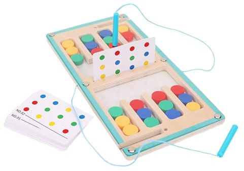 Juego de Clasificación para Niños | Juego de Pensamiento Lógico con Lápiz Magnético | Deslizante de Clasificación Cromática,para Niños y Niñas, Preescolares, Mayores de 36 Meses, en Casa o Aula