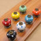 Beautiful Life * 7 Pcs Meubles Knauf boutons de meuble Doorknob en céramique Poignée de meubles avec des vis 7 Pumpkin Colorful Couleur