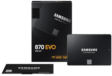 SAMSUNG 870 Evo 1TB 2.5in SATA III Internal Solid State Drive SSD MZ 77E1T0BW