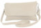 modamoda de T226 Damen Leder Clutch Umhängetasche Abendtasche Small handmade in Italy, Farbe:Cremebeige