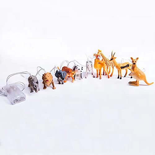 Guirnalda luminosa Danimales, luz nocturna 3D con diseño de animales, guirnalda luminosa LED de hada, fantástica lámpara de día de Navidad, para habitación infantil, dormitorio, árbol de Navidad