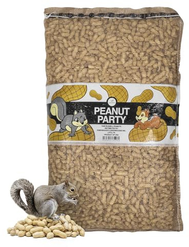 Wildlife Elements Peanut Party Unprocessed, Raw in-Shell Peanuts Wildlife Animal Food, 25lb - Rich in Protein, Healthy Fats, and Essential Nutrients for Birds, Squirrels and Waterfowl