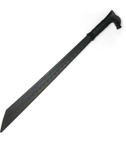Martial Arts Black Polypropylene Plastic Dayak Mandau Training sword - 27 - NEW