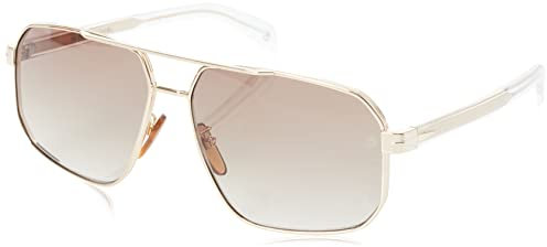 David Beckham Unisex Db 7102/s Sunglasses, LOJ/HA Gold Crystal, 61