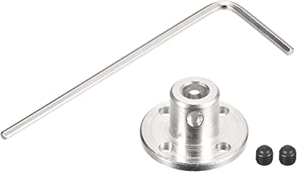 sourcing map 5mm Bride Accouplement Raccord Axe Raccords pour DIY RC Modèle Moteurs, 2pcs Fixer Vis 1pcs Clé Hexagonale