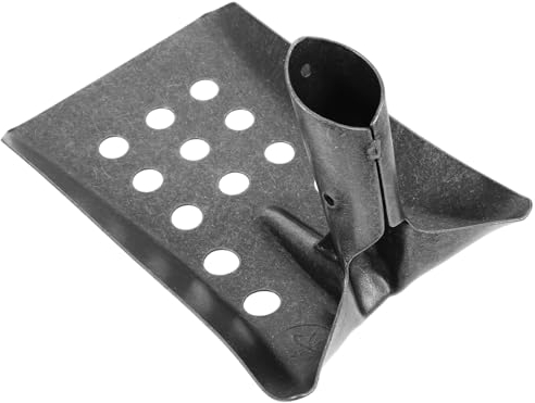 Kisangel Pala para Tamizar De Manganeso 24X15Cm con Agujeros Pala De Limpieza De Alcantarillas Y Pozos De Aguas Residuales Herramienta De Jardín Multifuncional