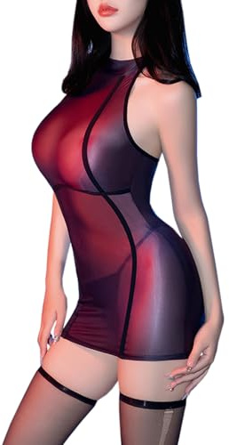 RUIBAVYA Femme Bodystocking Lingerie Sexy Combinaison Resille Robe Sexy Collant Sexy Collant Ouvert
