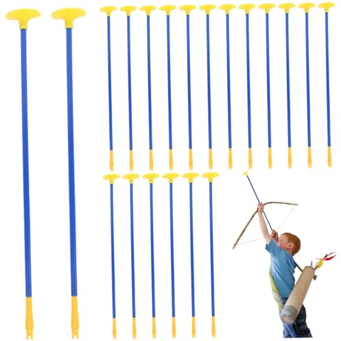 20 Piezas 16, 54 reemplazo de Flechas de Ventosa, Juguete de Tiro con Arco Reutilizable Ligero para niños y niñas