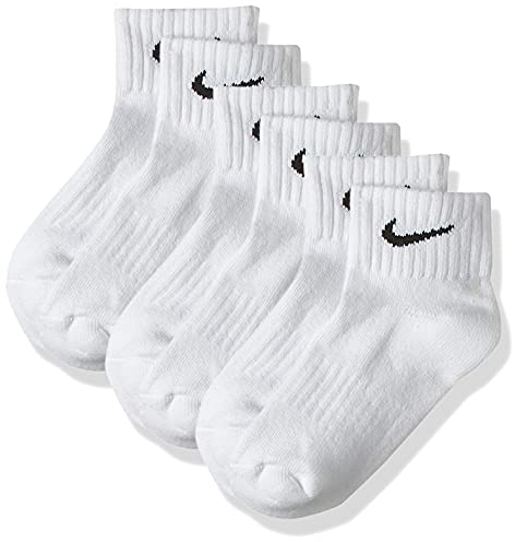 Nike Herren One Quarter Socks 3PPK Value Socken, 3er Pack, Weiß (White/Black 101), 42/46 (Herstellergröße: L)