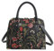 Signare Tapisserie Handtaschen Damen, Umhängetasche damen schultertasche damen und Umhängetaschen damen mit Garten Designs (Morgengarten Schwarz)