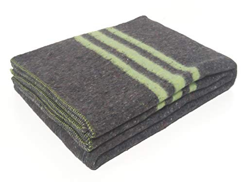Mantas gruesas para Mudanzas o transporte de muebles, medida 140x200 Fabricadas en España. Para almacenar muebles o articulos personales en guardamuebles o trasteros. Pack 2 mantas, color verde