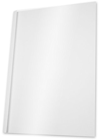 Pavo - Thermobindemappe A4 - 1.5 mm - Transparent/weiß - 100 Stück