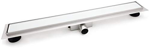 Elbe Canaleta de ducha 80cm Piso lineal de ducha Inserto de drenaje de acero inoxidable Piso de baño Piso lineal Invisible Ducha rectangular Canal de drenaje RN-080F