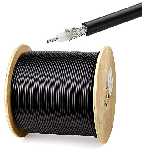 Superbat RG58 Coaxial Cable 50ft, 50 Ohm RG-58 Coax Cable for WiFi/Router Radio Antenna Extension Cable