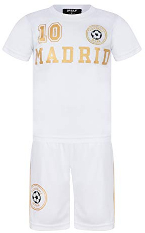 Fotboll sommarshorts pojkar nya flickor topp t-shirt väst kit set storlek ålder 3-14 år BNWT