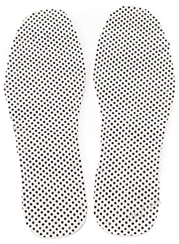 Thermal Insoles Tourmaline Self Heating Shoe Inserts Warmer Uncuttable Foot Cushion Massage Insoles Warm Shoe Pad (White)