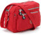 ekavale - Kleine Schultertasche aus Wasserabweisendes Nylon – Handtasche für Damen & Mädchen - Crossbody Bag - Leichte Umhängetasche (Rot)