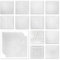 HEXIM Deckenplatten 50x50cm Styroporplatten weiß XPS Styropor, Deckenpaneele Feuchtraum Deckenverkleidung (NR.12, 10 m²)