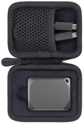 Aenllosi Hard Carrying Case for Crucial X9/X9 Pro/X10 Pro 1TB/2TB/4TB Portable SSD, Protective Case for Crucial USB Drive, External Solid State Drives Organizer (Case Only)