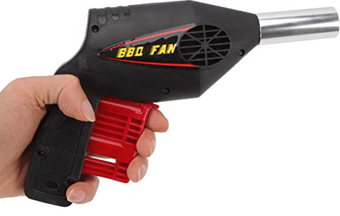 Alvinlite Souffleur à Manivelle, Souffleur De Barbecue Portable, Soufflet pour Foyer, Ventilateur De Barbecue Léger pour Cheminée De Camping, Feu De Joie, Barbecue, Poêle De Cuisine