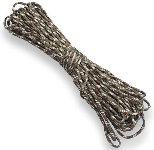 31m Paracord 4mm,Paracord Schnüre Seil 7 Kern-Strängen,Handgewebt,Polyester,für Outdoor,Camping,Zeltseil,DIY Armbänder,Hundeleine,Dekorativer Anhänger,Gesamtlänge 102ft (Tarnfarbe)