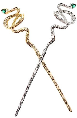 Didiseaon 2pièces Bâtons à Cheveux Chinois Accessoires Pour Cheveux Baguettes Serpent Parures De Adapté Chignons