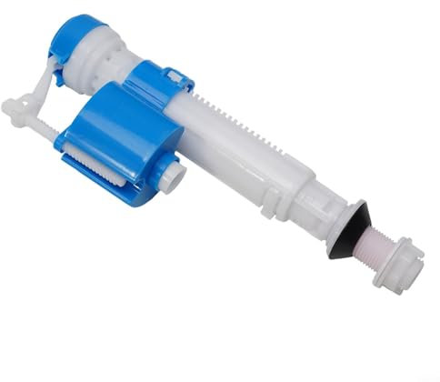 FUANA Toilet Fill Valve, G12 Bottom Inlet Toilet Fill Valve, Toilet Flush Button, Adjustable Flush Push Button, Toilet Cistern Bottom Inlet Valve Toilet Flush System