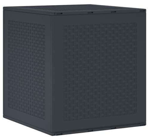 vidaXL Scatola di Stoccaggio da Giardino Antracite 55x53x57 cm PP