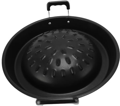 Fdit Parrilla de Barbacoa Tailandesa 2 en 1, Antiadherente, de Aluminio, con Calentamiento Uniforme, para Interiores y Exteriores, con Estufa de gas. (35 cm/13.78in negro)