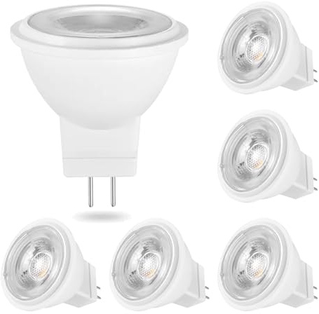 BVCL GU4 MR11 LED Lamps 3W 360lm Replaces 20W 40W Halogen Non-dimmable 20,000h lifespan 6-Pack(Natural White 4000K)