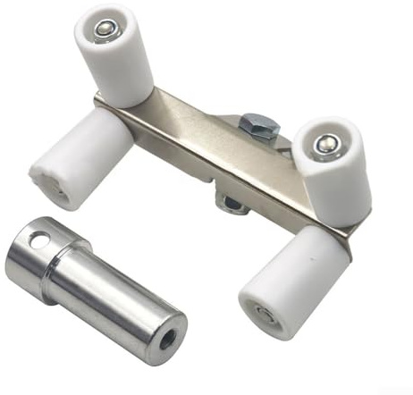 Rullo doppio per levigare le cuciture per angoli esterni con rulli in nylon e telaio in metallo per applicazioni di carta da parati