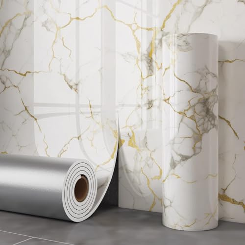 Cammeciso Pannelli Adesivi per Pareti, Piastrelle Adesive Cucina Bagno, Pannelli PVC per Pareti, Facili da Staccare e Applicare, per Decorazione D'Interni