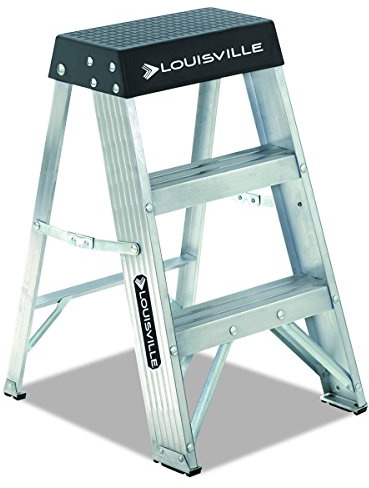 Louisville Ladder 2-Foot Aluminum Step Stool Industrial, 300-Pound Load Capacity, Type IA, AS3002