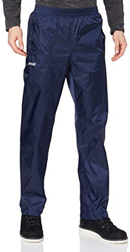 Regatta Waterproof - Pantalones para hombre, azul, L (RMW149)