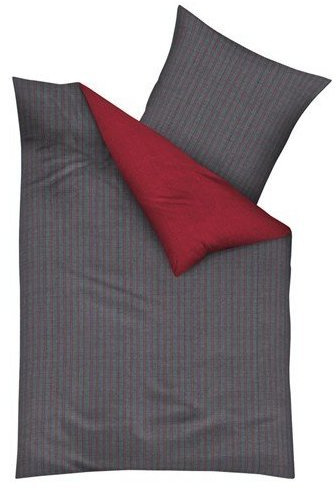 Kaeppel Mako Satin Bettwäsche Eternity Combo rubin 80x80 + 135x200 cm