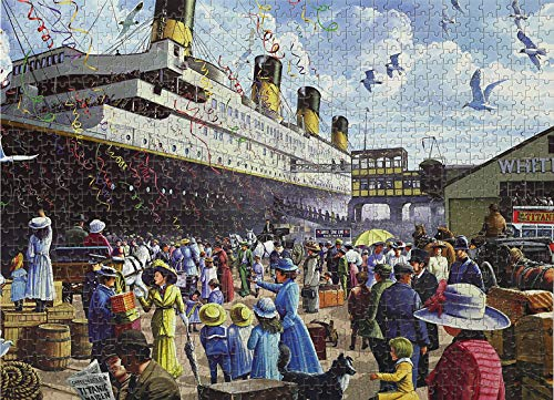 Jigsaw Puzzles for Adults 1000 Piece R.M.S. Titanic 27.56 x 19.69 Inch Jigsaw Puzzles for Adults Educational Game Challenge Toy 1000 Pieces Titanic Puzzle for Adult Kid