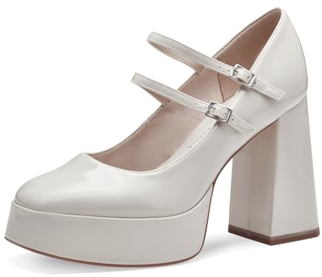 Tamaris Femme Damen 1-22405-42 Pumps, Ecru, 39 EU