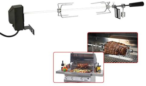 LNJZMDSS Kit Universal De Asador De Parrilla De Gas, Compatible con La Mayoría De Las Parrillas De Gas, Accesorios De Cocina para Barbacoa para Parrillas para Asador De Cerdo