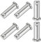 M METERXITY 6-Pack Single Hole Clevis Pins, M10 x 30mm 304 Stainless Steel Flat Head Clevis Pins for Mechanical Linkage/Fixed Parts/Ship Rigging, Link Hinge Pin Reusable