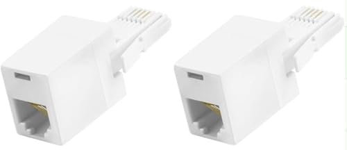 Adaptador Rj11 a Bt, 2 adaptadores de teléfono a Ethernet, adaptador de enchufe Rj11 a Bt, convertidor de adaptador R de fondo, carrete de cable A dapte r, conector P hone a Ethernet A dapte r