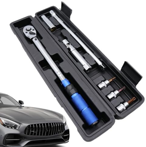 Teksome Drehmomentschlüssel - Klick-Drehmomentschlüssel mit Antrieb | Hochpräzises Stabil Innovatives Werkzeug-Set Mit Ergonomischem Griff Für Auto Fahrrad Reifenwartung