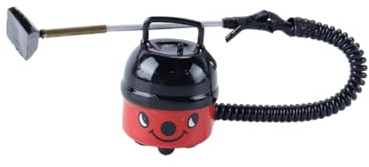 Hoite Aspirapolvere in miniatura per casa delle bambole 1/12 - Elettrodomestico rosso per arredamento e decorazione